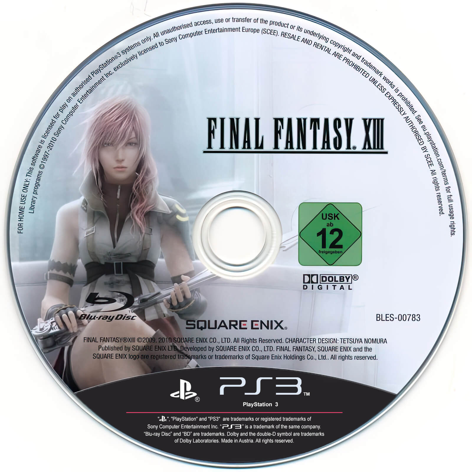 Лицензионный диск Final Fantasy XIII для PlayStation 3
